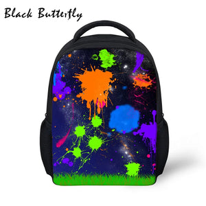 Butterfly Student Backpack Colorful Pattern Kids School Bags Children Book Bag K