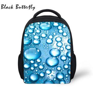 Butterfly Student Backpack Kids School Bags Water Colorful