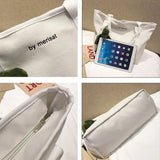 Canvas Shoulder Bags for Students - Large Capacity Underarm Totes