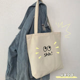 Canvas Tote Bag Crossbody College Shoulder Schoolbag Women