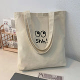 Canvas Tote Bag Crossbody College Shoulder Schoolbag Women