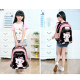 Cat Backpack School Backpack for Girls Large Bagpack Children Girl Orthopedic
