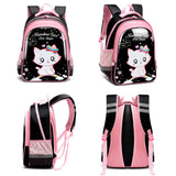 Cat Backpack School Backpack for Girls Large Bagpack Children Girl Orthopedic