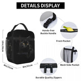 Cat Insulated Lunch Bags for Women Kitty Animal Lover Thermal Cooler