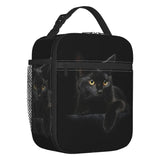 Cat Insulated Lunch Bags for Women Kitty Animal Lover Thermal Cooler