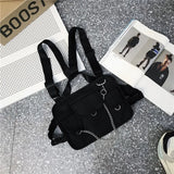 Hip Hop Harness Chest Rig Bag Tactical Shoulder Bag