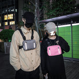 Streetwear Chest Bag Unisex Casual Vest Nylon Waist Pack 22x16x4cm