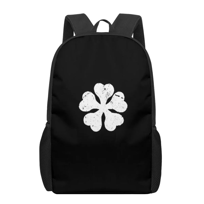 Clover 3D Pattern School Bag for Children - Casual Book Bags Kids Backpack