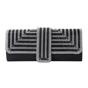 Rhinestone Clutch Purse Party Handbag Envelope Bag Chain Shoulder Bag