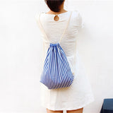 Coconut Tree Drawstring Backpack Women Backpacks Bag Canvas Sport Gym Sack Bags