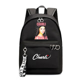 Charli DAmelio Printed Backpack School Bag Rucksack