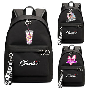 Charli DAmelio Printed Backpack School Bag Rucksack