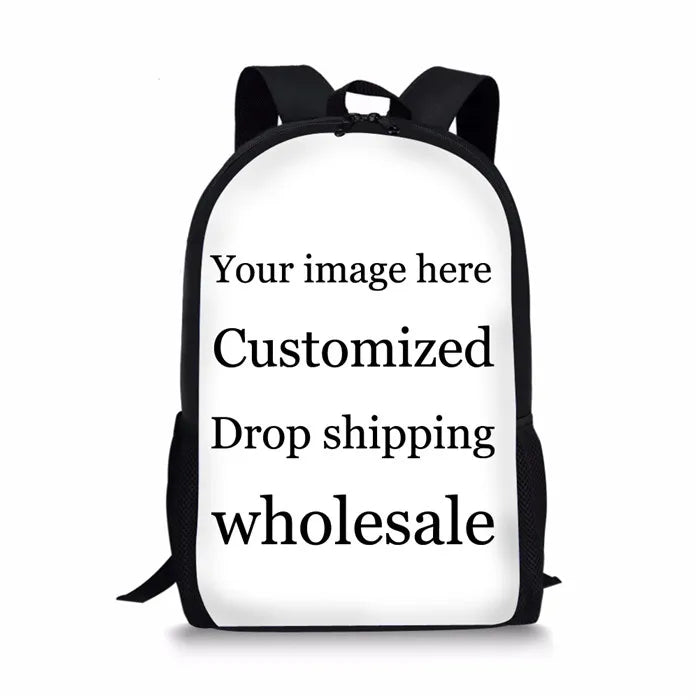 Crazy Horse School Bag for Teenager Boys Girls 3D Print Animal Schoolbags