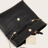 Crocodile Envelope Evening Bag Chain Strap Crossbody Purse