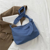 Nylon Messenger Shoulder Bag Chain Strap Removable Handbag Women Crossbody