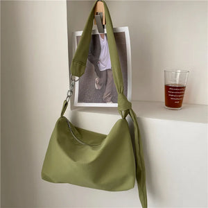 Solid Chain Knotted Straps Crossbody Bags for Women Girls