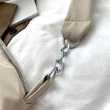 Solid Chain Knotted Straps Crossbody Bags for Women Girls