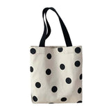 Dot Canvas Bag Women'S Bag For Shopping Small Cloth Pouch