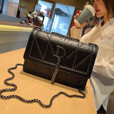 Rivet Clutch Shoulder Bag for Women
