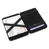 Pumpkin Skull Face Leather Magic Wallet Men Women Money Clip