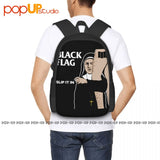 Flagslip Red Punk Band Backpack Gym Beach Bag