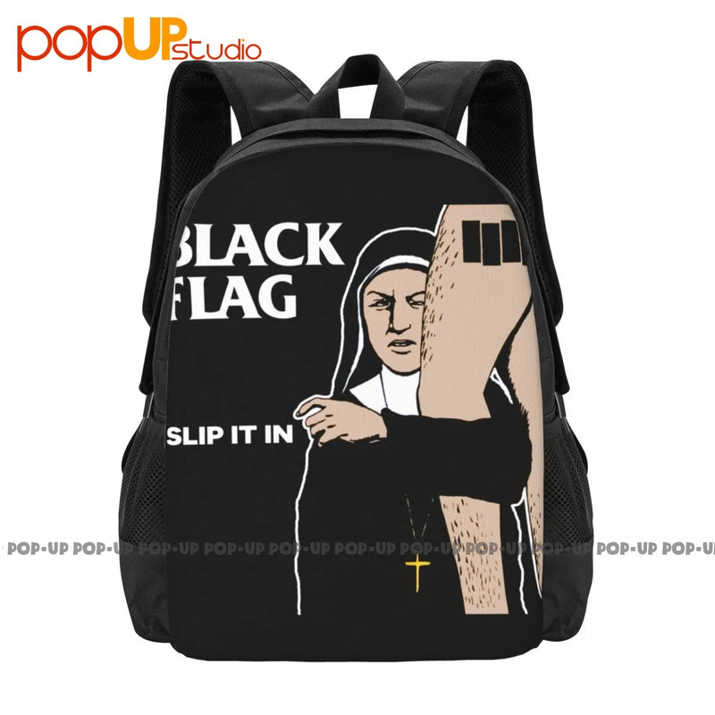 Flagslip Red Punk Band Backpack Gym Beach Bag