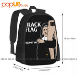 Flagslip Red Punk Band Backpack Gym Beach Bag
