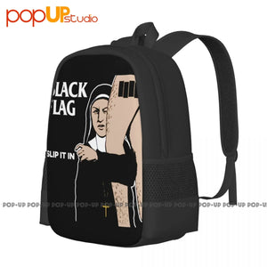 Flagslip Red Punk Band Backpack Gym Beach Bag