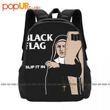 Flagslip Red Punk Band Backpack Gym Beach Bag