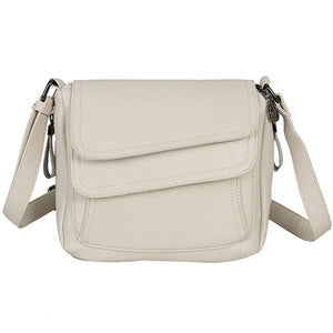 Large Capacity Leather Crossbody Bag for Women