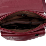 Large Capacity Leather Crossbody Bag for Women