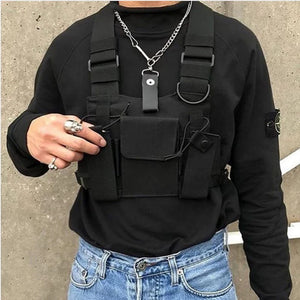 Hip Hop Streetwear Military Chest Rig Bag For Men