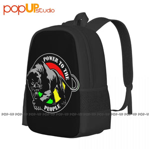 Malcolm X Huey P Backpack Large Capacity Print School Sport Bag