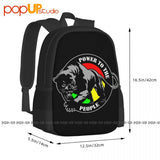 Malcolm X Huey P Backpack Large Capacity Print School Sport Bag