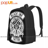 Ink Tattoo Studio Backpack Large Capacity School Foldable 3D Printing