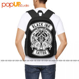 Ink Tattoo Studio Backpack Large Capacity School Foldable 3D Printing