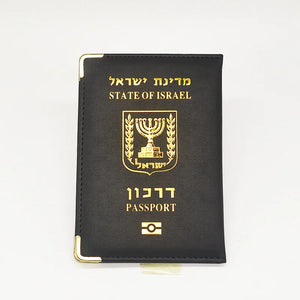 Passport Cover Women Pu Leather Israelis Passport Holder Travel Wallet Pink