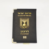 Passport Cover Women Pu Leather Israelis Passport Holder Travel Wallet Pink
