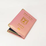 Passport Cover Women Pu Leather Israelis Passport Holder Travel Wallet Pink