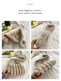 Japan Lady Faux Fur Shoulder Bag Winter Warm Furry Plush Crossbody Handbag