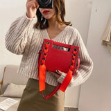 Retro Leather Envelope Bag Small Square Handbag