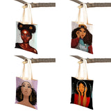 African Girl Cartoon Tote Bag for Women