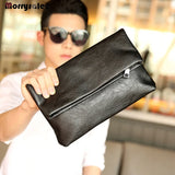 Men's Leather Clutch Bag Wallet Business Handbag
