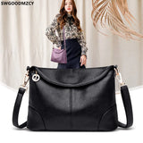 Leather Tote Bag Crossbody Shoulder Bag Women