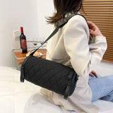 Lingge Messenger Bag Versatile Cylinder Bag for Women