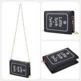 Magic Book of Spells Clutch Bag Chain Shoulder Bag Crossbody Bag