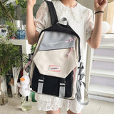 Nylon Cartoon Print School Backpack Bag