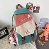 Nylon Cartoon Print School Backpack Bag