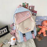 Nylon Cartoon Print School Backpack Bag