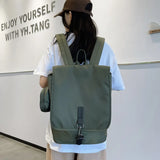 Men's Streetwear Style Backpack Harajuku Large Capacity Waterproof Nylon Bag
